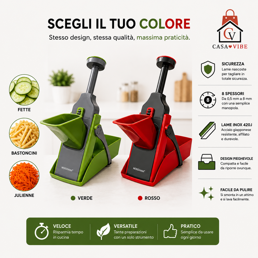 Mandolina Verticale Multifunzione